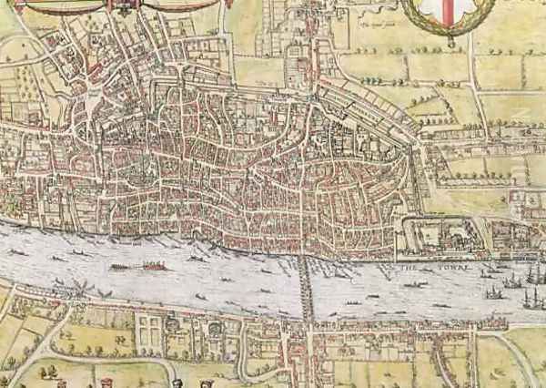 Map of London from Civitates Orbis Terrarum 3 - view 1