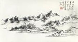 Recluse In The Mountains by Huang Binhong