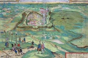 Map of Papa from Civitates Orbis Terrarum