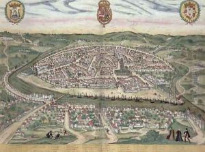 Map of Seville from Civitates Orbis Terrarum