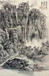 Mountain Landscape by Huang Binhong