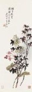 Chrysanthemums by Huang Binhong