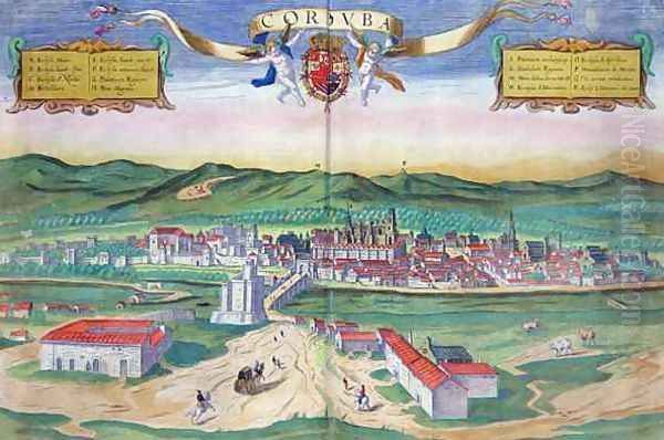 Map of Cordoba from Civitates Orbis Terrarum - view 1