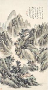 Country Dwelling by Huang Binhong
