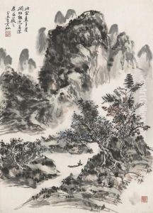 Boating by Huang Binhong