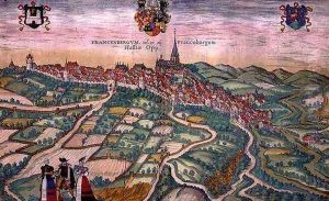 Map of Frankenburg from Civitates Orbis Terrarum