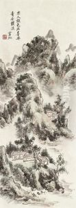 Gathering In A Landscape by Huang Binhong