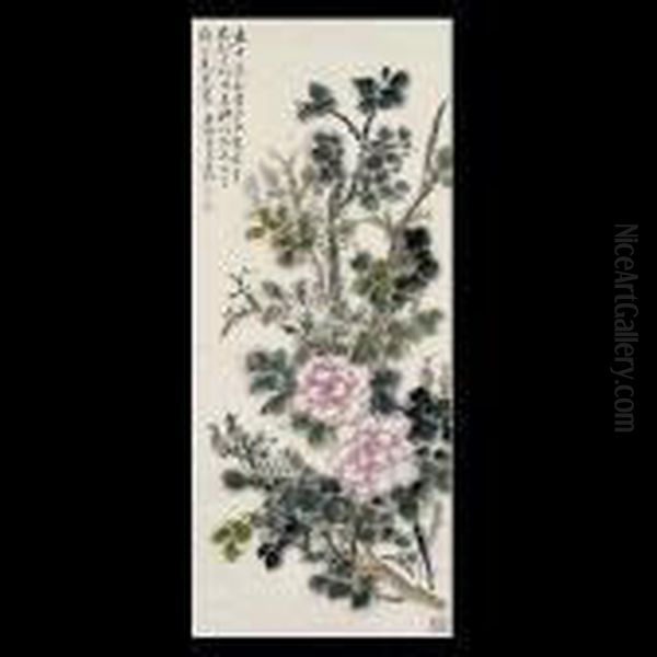 Auspiicious Spring Flowers. - view 1