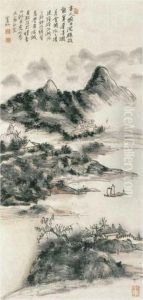 Landscape by Huang Binhong