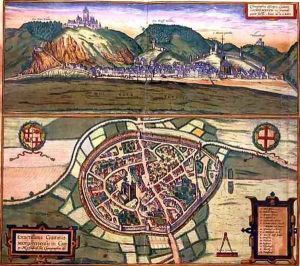 Map of Cochen from Civitates Orbis Terrarum