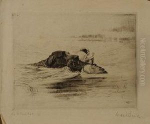 Three Studies Of Gun Dogs And Pups