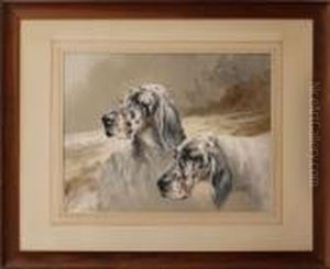 Setters In A Landscape