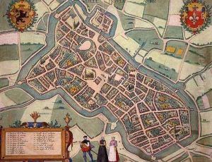 Map of Lille from Civitates Orbis Terrarum