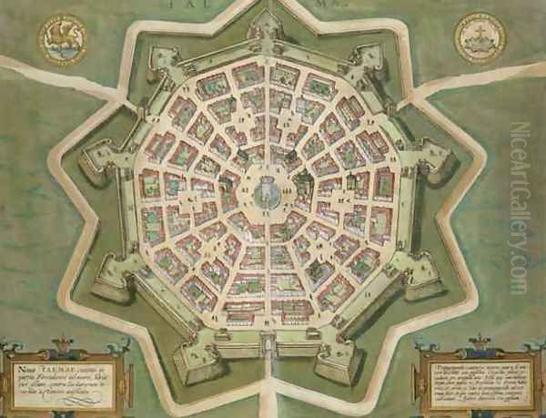 Map of Palma from Civitates Orbis Terrarum - view 1