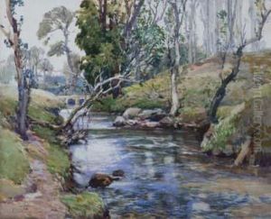 The Stream At Lamorna by Samuel John Lamorna Birch