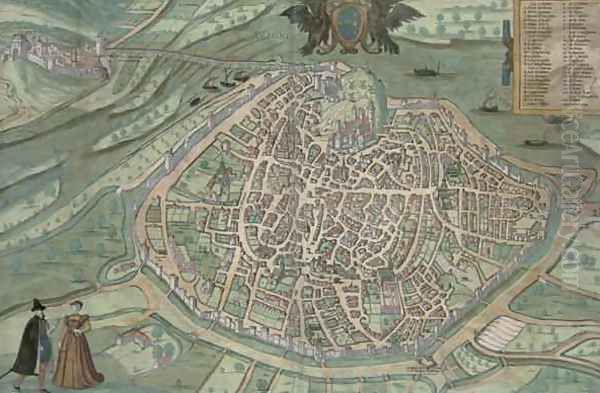 Map of Avignon from Civitates Orbis Terrarum - view 1
