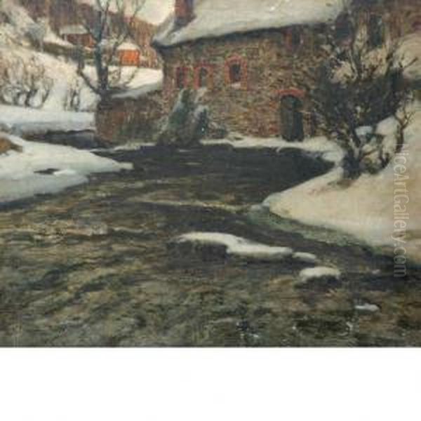 Stream In Winter - view 1