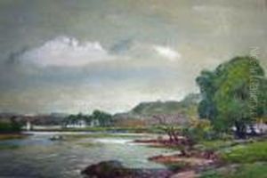 On The Lochy, Inverness Shire by Samuel John Lamorna Birch