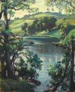 Summer Evening, The Still Pool, Deveron, Near Rothiemay