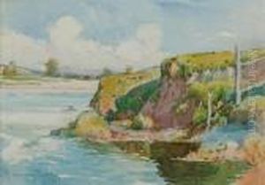Banks Of The River Lune by Samuel John Lamorna Birch