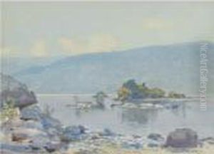 Isles Of Ross, Loch Lomond by Samuel John Lamorna Birch