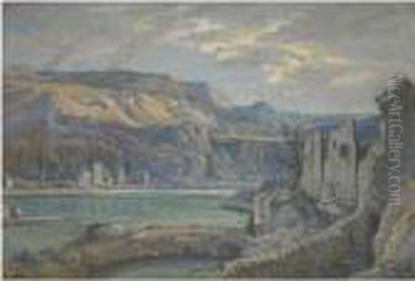 River Landscape Near Lamorna Cove - view 1
