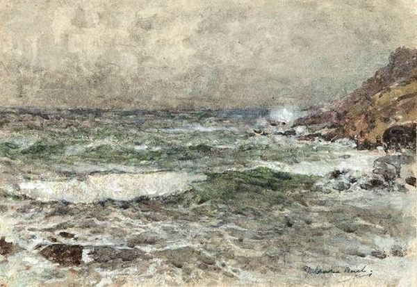 Stormy Coastel Scene - view 1