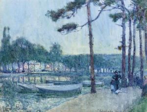 Twilight In The Bois De Boulogne by Samuel John Lamorna Birch