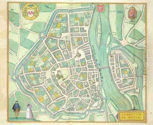 Map of Maastricht from Civitates Orbis Terrarum - view 1