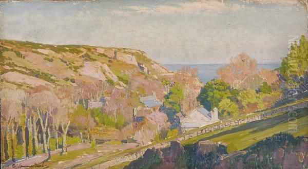Lamorna Cove From The Top Of The Valley - view 1