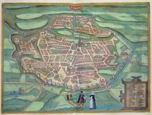 Map of Metz from Civitates Orbis Terrarum