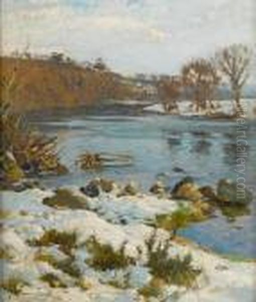 Road In Winter; River In Winter - view 1