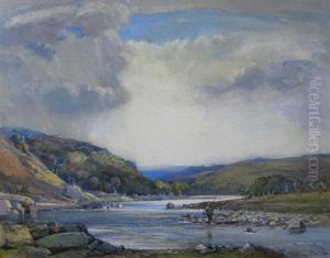 On The Findhorn by Samuel John Lamorna Birch