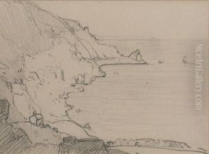 Lamorna Cove - Pencil Drawing by Samuel John Lamorna Birch