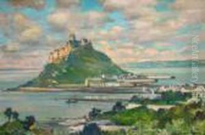 St Michael's Mount by Samuel John Lamorna Birch