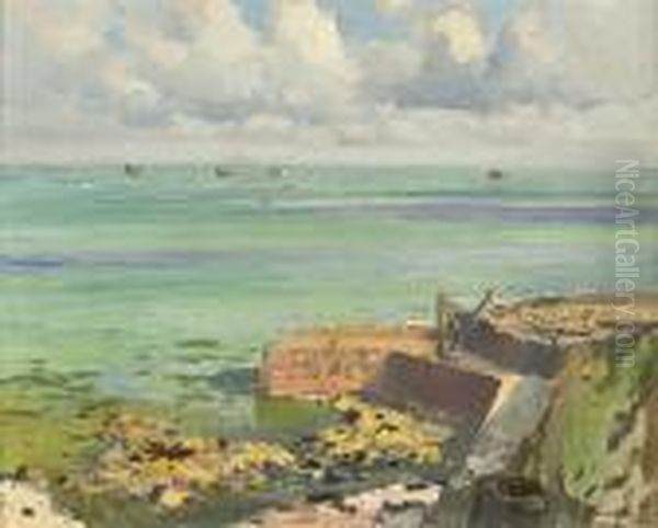 Lamorna Cove At Low Tide - view 1