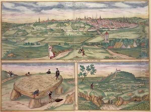 Map of Poitiers from Civitates Orbis Terrarum - view 1