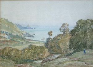 The Coast Near Lamorna. by Samuel John Lamorna Birch