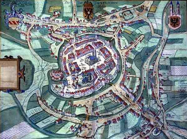 Map of Schleiden from Civitates Orbis Terrarum - view 1