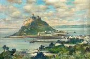 St Michael's Mount by Samuel John Lamorna Birch