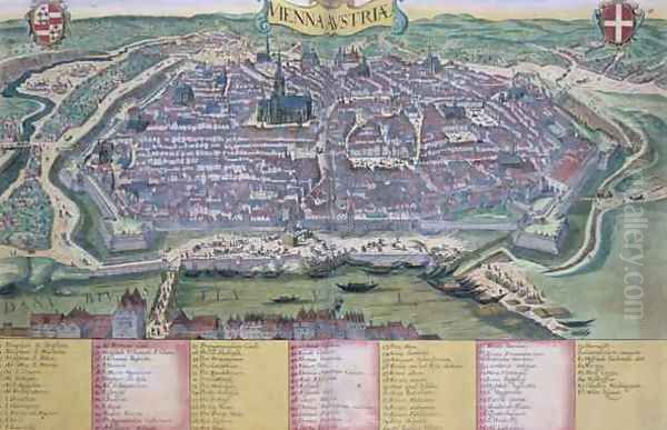 Map of Vienna from Civitates Orbis Terrarum - view 1