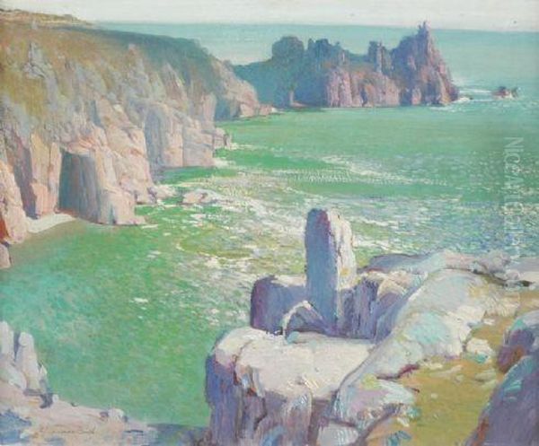 Rugged Cornish Coastal Scene. - view 1