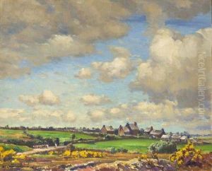 Boleigh Farm On The Land""s End Road by Samuel John Lamorna Birch
