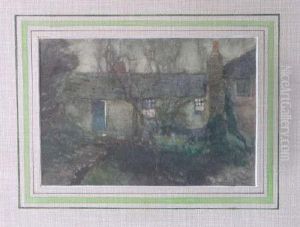 Cottage And Garden Signed 6.75 X 9.75in