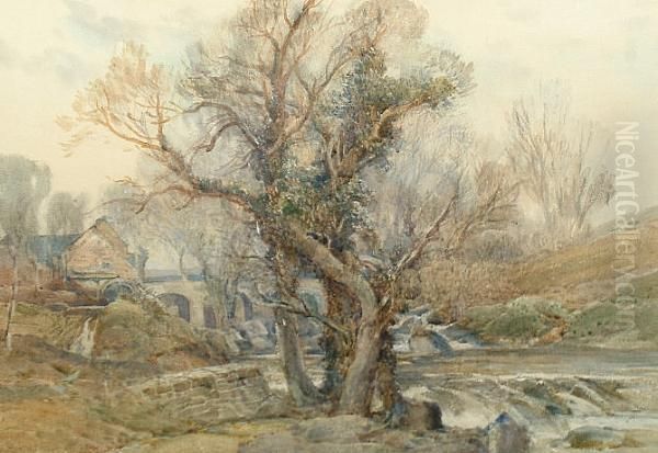 Grey November And Indistinctly Dated 's.j Lamorna Birch' (lower Right) - view 1