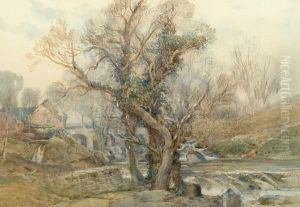 Grey November And Indistinctly Dated 's.j Lamorna Birch' (lower Right) by Samuel John Lamorna Birch