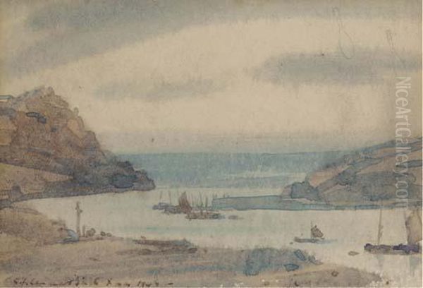 Estuary With Boats - view 1