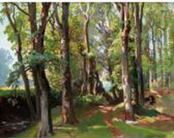 A Wooded Landscape With A Cottage In The Clearing - view 1