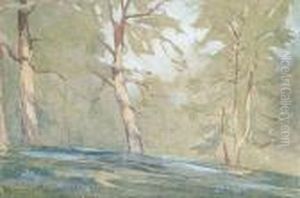 The Bluebell Wood by Samuel John Lamorna Birch