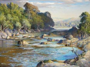 The Rockgirt Pools Of Spean by Samuel John Lamorna Birch